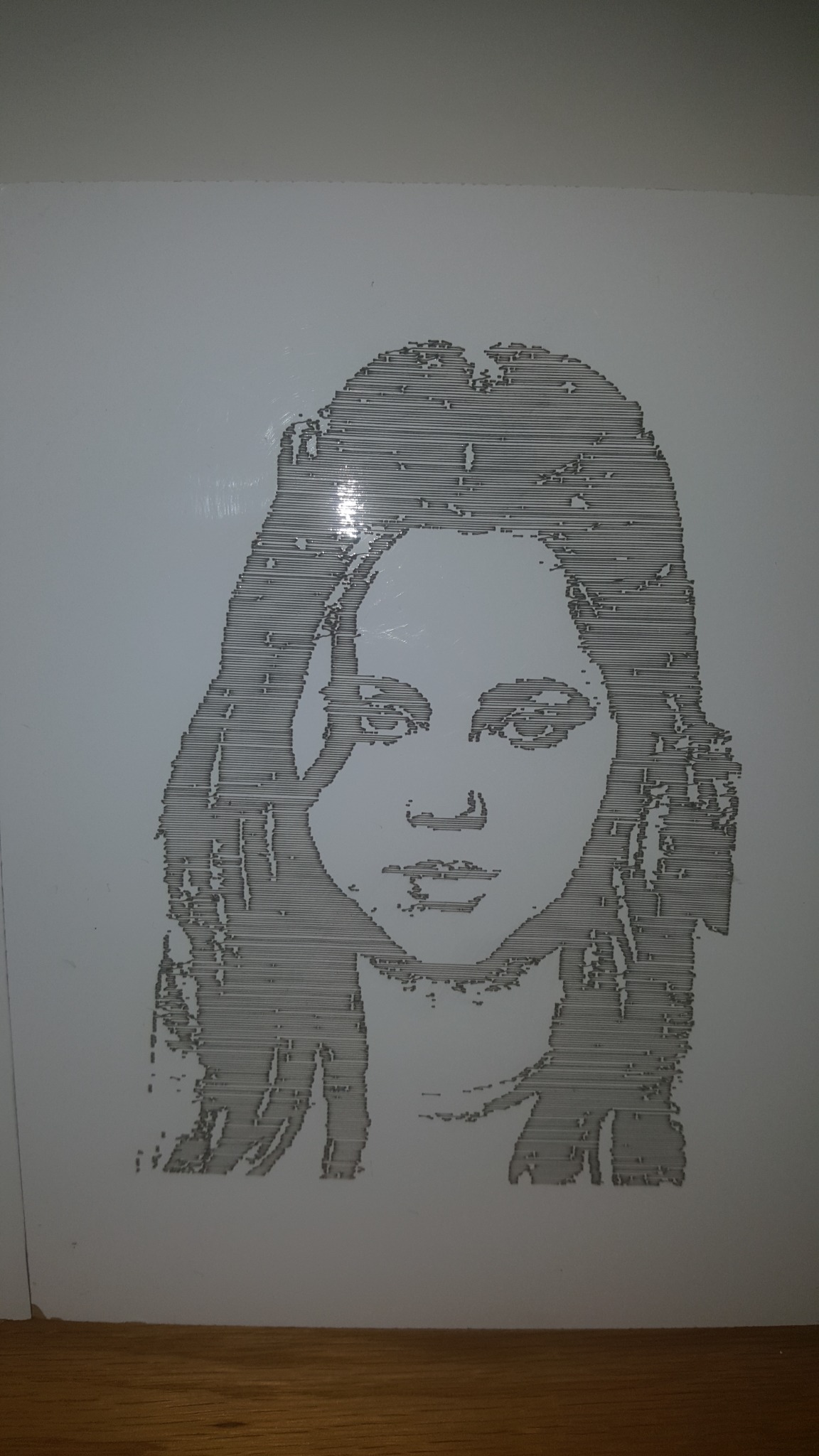 Portrait artistique découpé